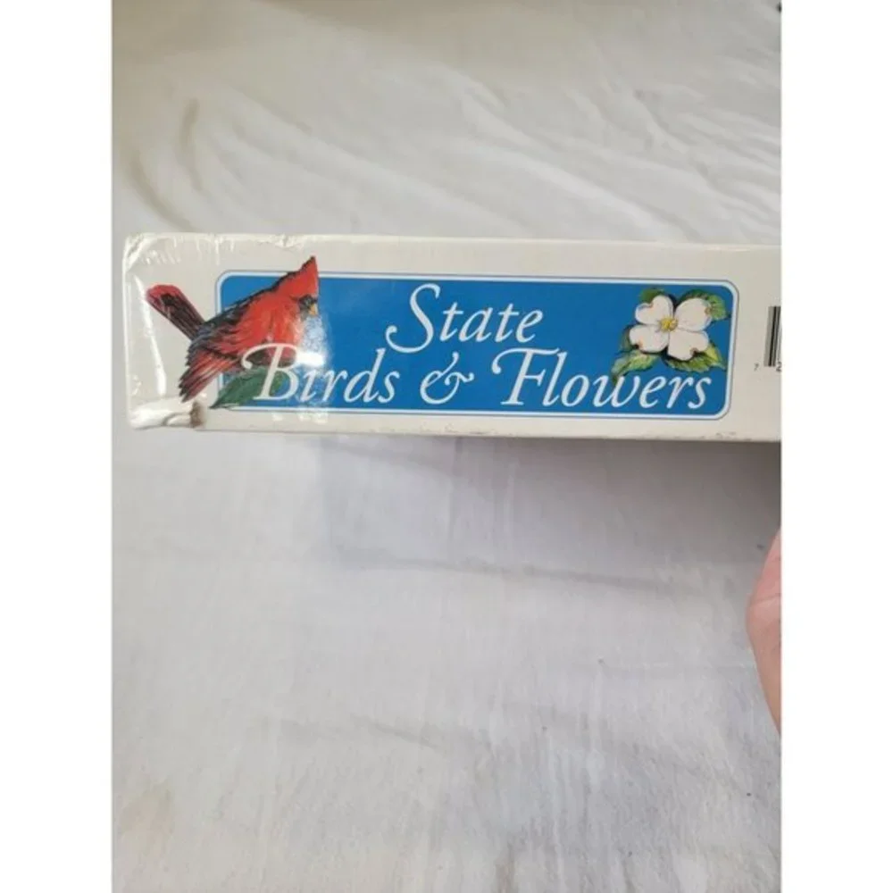 NEW White Mountain Puzzles State Birds and Flowers - 1000 Piece‎ Jigsaw Puzzle